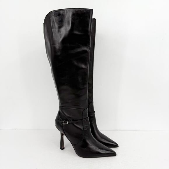 Sam Edelman Womens Elia Above The Knee High Boots US 6.5 M WC Black Leather NIB - Picture 5 of 12
